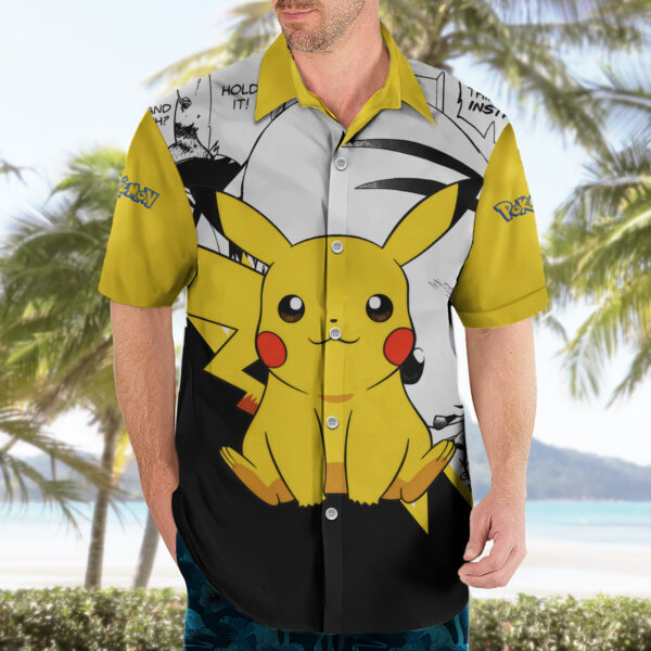 Chemise hawaïenne Pikachu Pokémon Anime Mix Manga - Maison Otaku – Image 3
