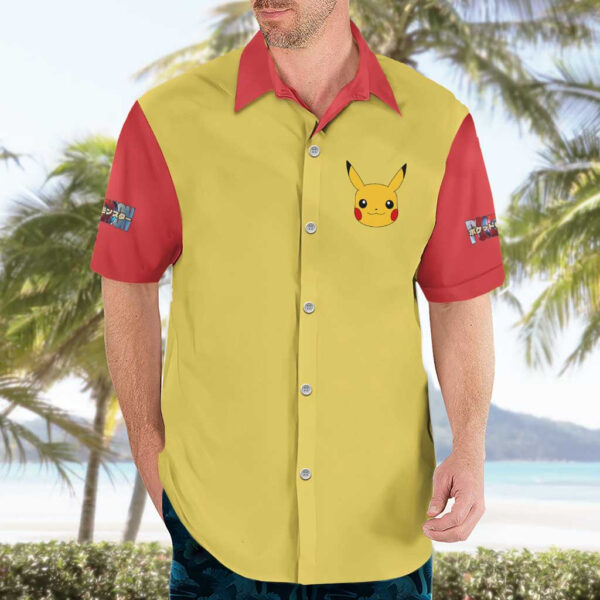 Chemise hawaïenne Pikachu Pokémon Anime - Maison Otaku – Image 3