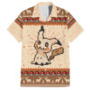Chemise hawaïenne Pikachu Pokémon Pixel Noël - Maison Otaku