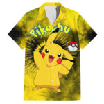 Chemise hawaïenne Pikachu Tie Dye Anime – Maison Otaku