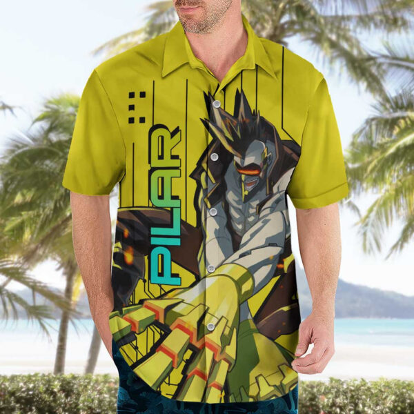 Chemise hawaïenne Pilar Cyberpunk Edgerunners Anime - Maison Otaku – Image 3