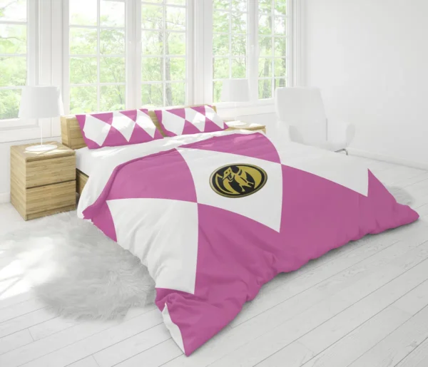 Housse De Couette Ranger Rose Mighty Morphin Power Rangers Parure de lit Ensemble De Literie – Image 2