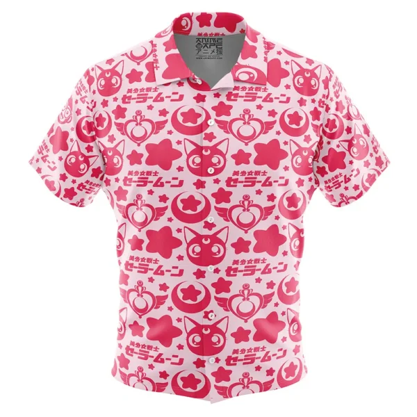 Chemise hawaïenne Sailor Moon Rose - Maison Otaku