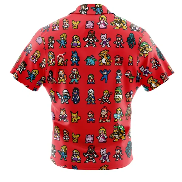 Chemise hawaïenne Pixel Smash Super Smash Bros - Maison Otaku – Image 2