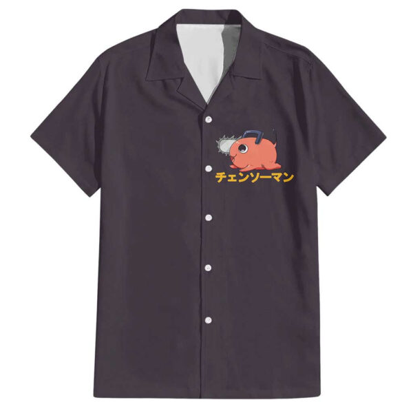 Chemise hawaïenne Pochita Chainsaw Man Anime - Maison Otaku