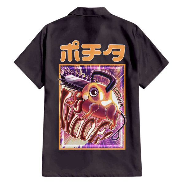Chemise hawaïenne Pochita Chainsaw Man Anime - Maison Otaku – Image 2
