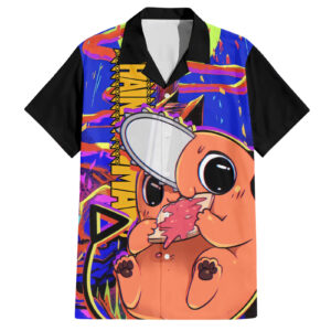 Chemise hawaïenne Pochita Chainsaw Man - Maison Otaku