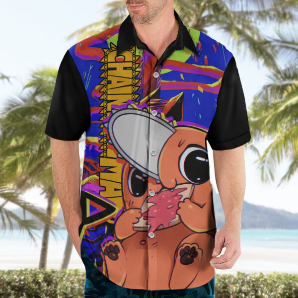 Chemise hawaïenne Pochita Chainsaw Man - Maison Otaku – Image 3