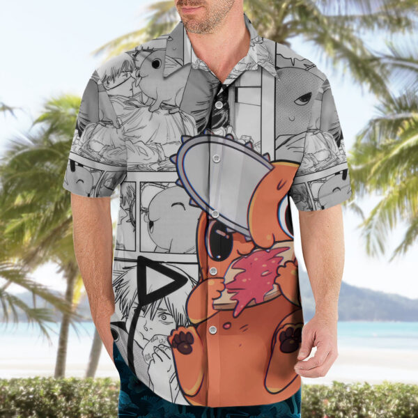 Chemise hawaïenne Pochita Mix Manga - Maison Otaku – Image 3