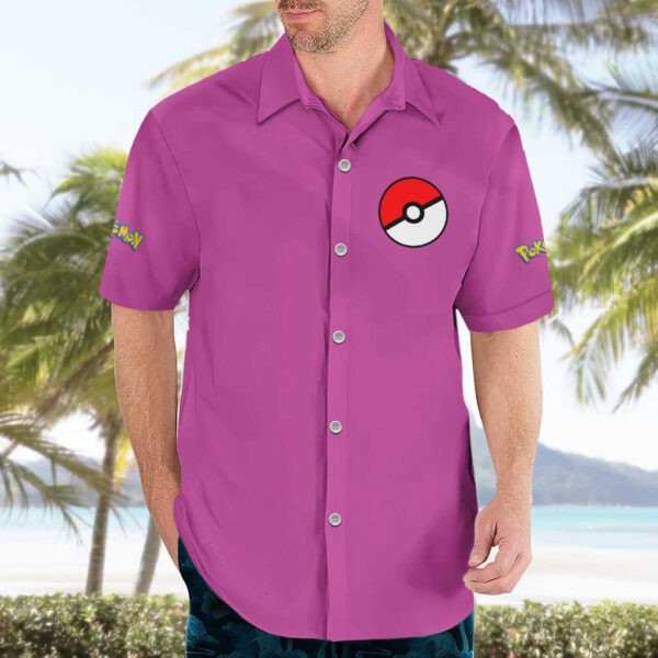 Chemise hawaïenne Poison Pokémon Anime - Maison Otaku – Image 3