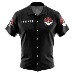 Chemise hawaïenne Ligue Pokémon Pokémon - Maison Otaku