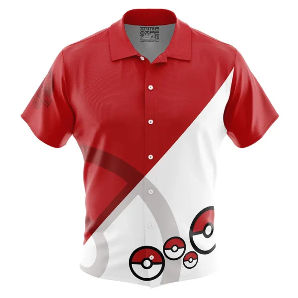 Chemise hawaïenne Pokéball Pokémon - Maison Otaku