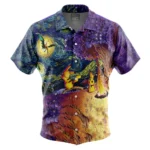 Chemise hawaïenne Pokémon Nuit étoilée au campement – Maison Otaku