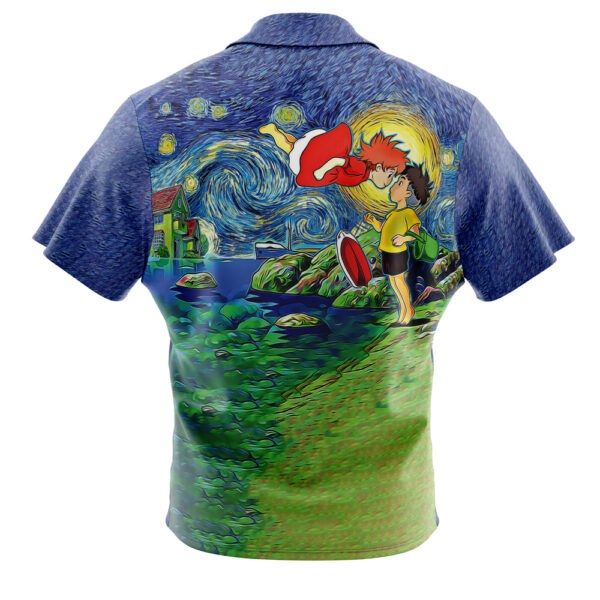 Chemise hawaïenne Ponyo Nuit étoilée Studio Ghibli - Maison Otaku – Image 2
