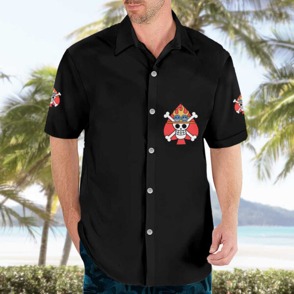 Chemise hawaïenne Portgas D. Ace V2 One Piece Anime - Maison Otaku – Image 3