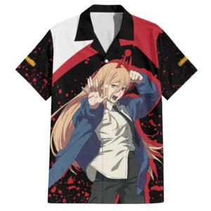 Chemise hawaïenne Power Chainsaw Man Anime - Maison Otaku