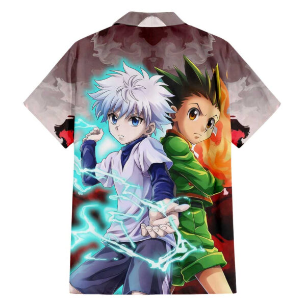 Chemise hawaïenne Power Duo Gon & Killua Hunter x Hunter Anime - Maison Otaku – Image 2