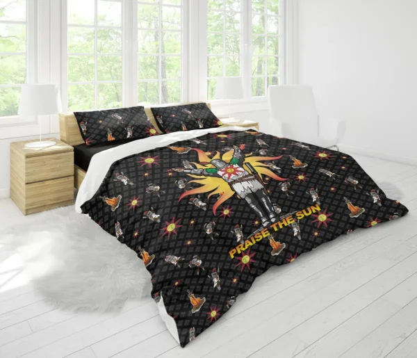 Housse De Couette Praise the Sun Dark Souls Parure de lit Ensemble De Literie – Image 2