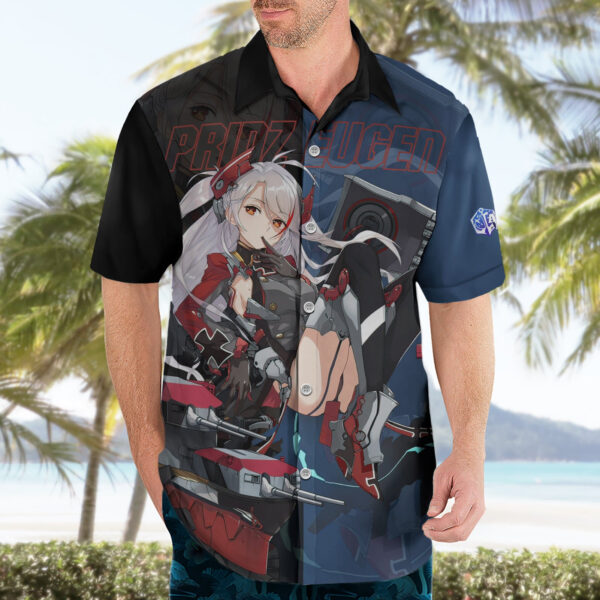 Chemise hawaïenne Prinz Eugen Azur Lane Jeu Anime - Maison Otaku – Image 3
