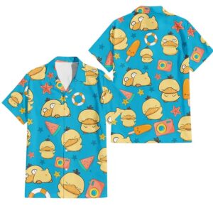 Chemise hawaïenne Psyduck - Maison Otaku