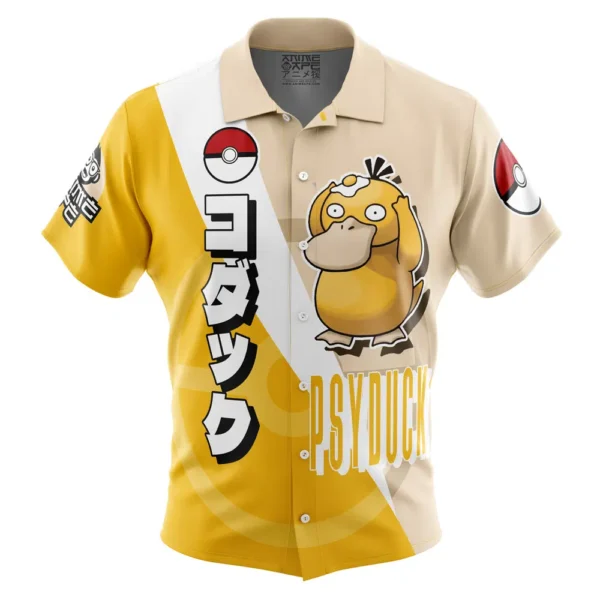 Chemise hawaïenne Psykokwak Pokémon - Maison Otaku