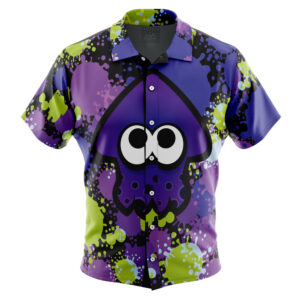 Chemise hawaïenne Calmar violet Aloha Splatoon - Maison Otaku