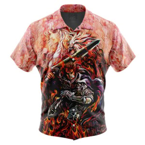 Chemise hawaïenne Quête de Guts Berserk - Maison Otaku