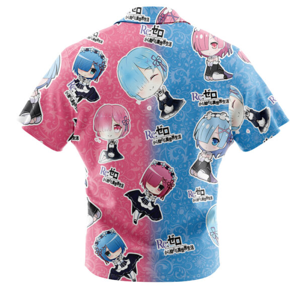Chemise hawaïenne Rem et Ram Re Zero Kara Hajimeru Isekai Seikatsu - Maison Otaku – Image 2