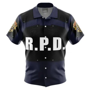 Chemise hawaïenne Leon Kennedy Resident Evil - Maison Otaku