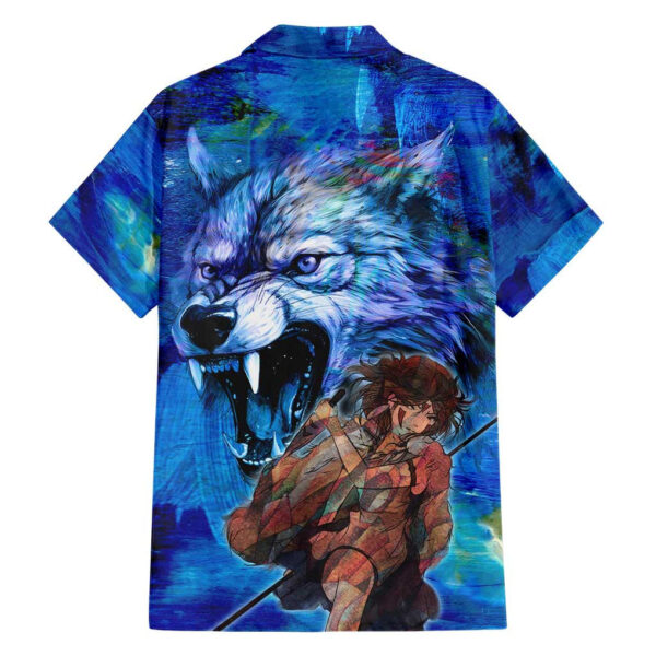 Chemise hawaïenne Princesse en colère Mononoke Studio Ghibli style psychédélique - Maison Otaku – Image 2