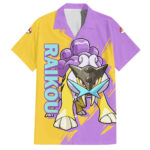 Chemise hawaïenne Raikou Pokémon Anime – Maison Otaku