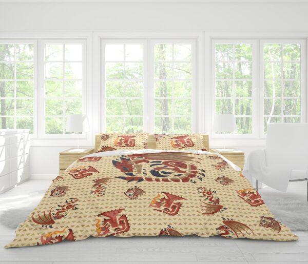 Housse De Couette Rathalos Monster Hunter Parure de lit Ensemble De Literie – Image 2