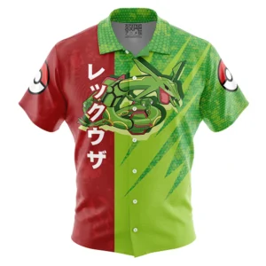 Chemise hawaïenne Attaque Rayquaza Pokémon - Maison Otaku