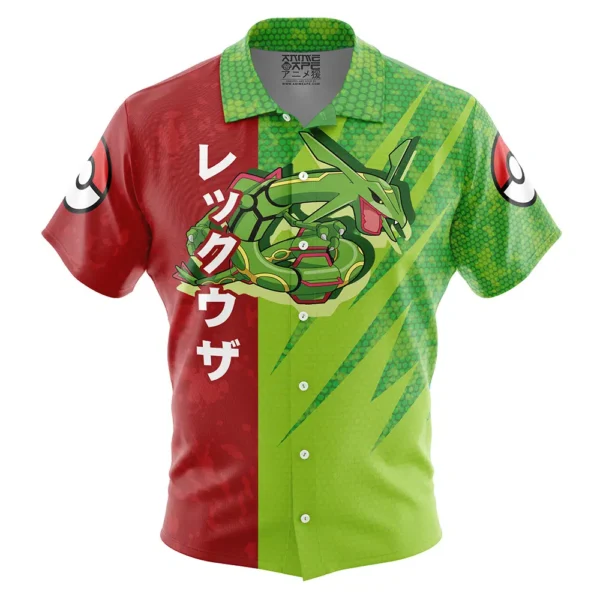 Chemise hawaïenne Attaque Rayquaza Pokémon - Maison Otaku