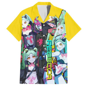 Chemise hawaïenne Rebecca Cyberpunk Edgerunners Anime - Maison Otaku