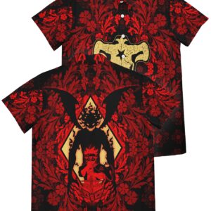 Chemise hawaïenne Asta rouge - Maison Otaku