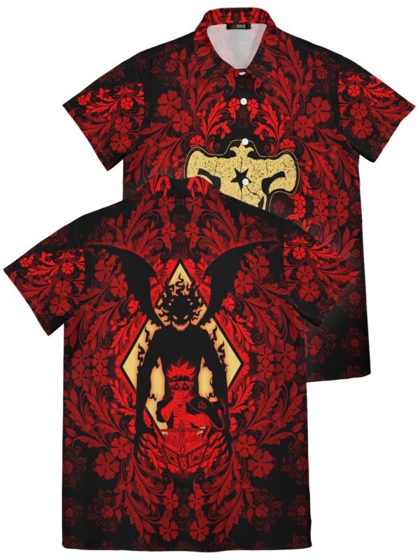 Chemise hawaïenne Asta rouge - Maison Otaku