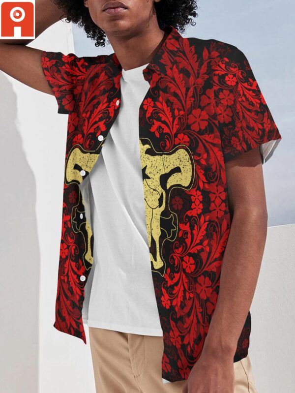 Chemise hawaïenne Asta rouge - Maison Otaku – Image 3