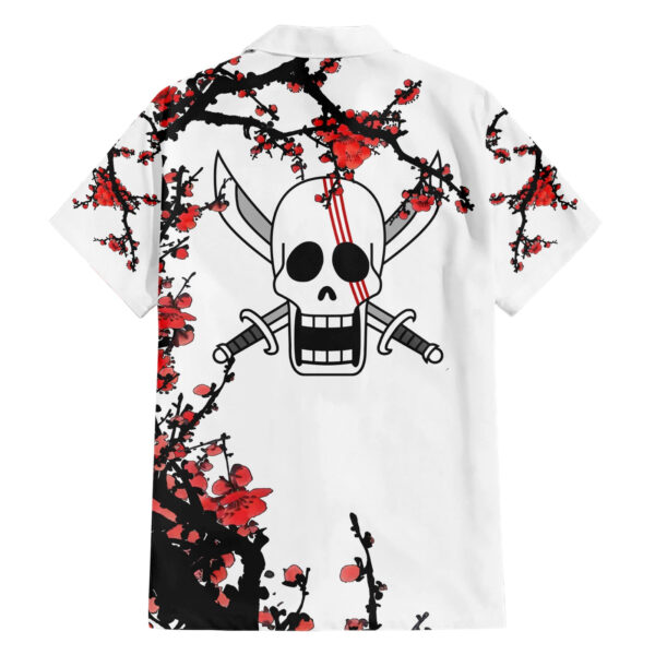 Chemise hawaïenne Shanks aux cheveux rouges style japonais Anime - Maison Otaku – Image 2