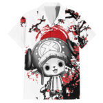 Chemise hawaïenne Tony Chopper rouge style japonais One Piece Anime – Maison Otaku