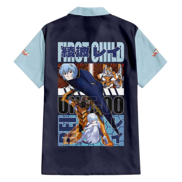 Chemise hawaïenne Rei Ayanami x Eva 00 Neon Genesis Evangelion Anime - Maison Otaku – Image 2