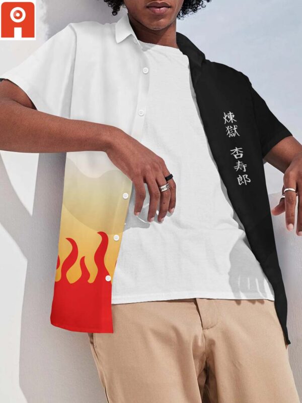 Chemise hawaïenne Mode Rengoku - Maison Otaku – Image 3