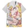 Chemise hawaïenne Rengoku Kyojuro Demon Slayer Anime - Maison Otaku