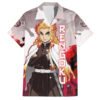 Chemise hawaïenne Rengoku Kyoujurou Demon Slayer Anime - Maison Otaku