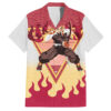 Chemise hawaïenne Rengoku Kyoujurou Demon Slayer motif japonais Mix Anime - Maison Otaku