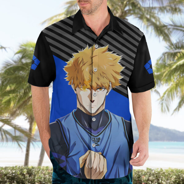 Chemise hawaïenne Rensuke Kunigami Blue Lock Anime - Maison Otaku – Image 3