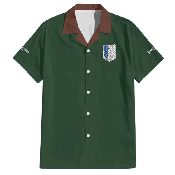Chemise hawaïenne Retour à Shiganshina L’Attaque des Titans Japon Anime - Maison Otaku