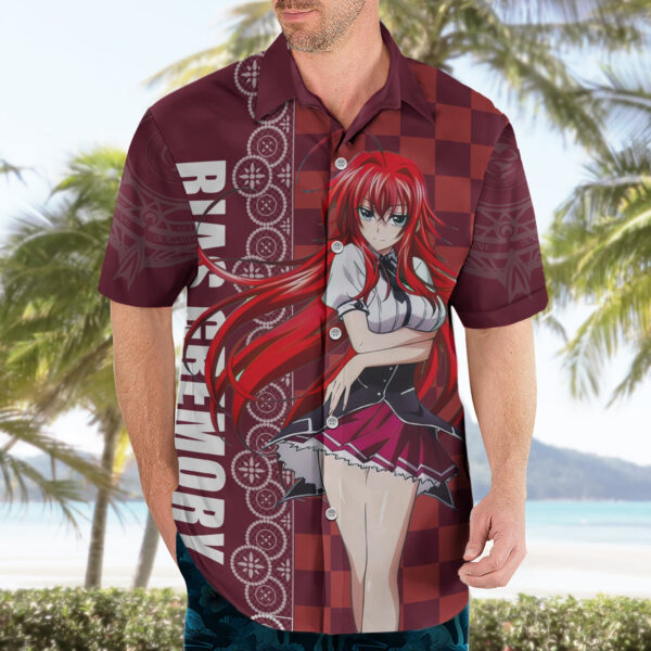 Chemise hawaïenne Rias Gremory High School DxD Anime - Maison Otaku – Image 3
