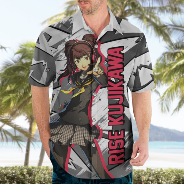 Chemise hawaïenne Rise Kujikawa Persona Anime Mix Polygon Cyber - Maison Otaku – Image 3