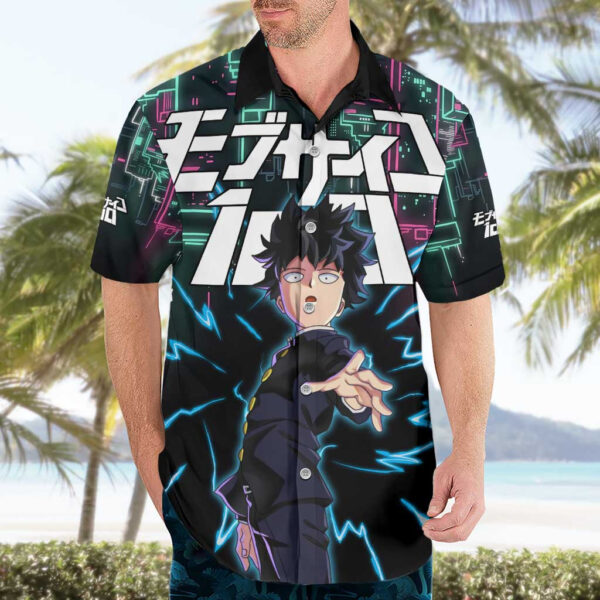 Chemise hawaïenne Ritsu Kageyama Mob Psycho 100 Anime - Maison Otaku – Image 3